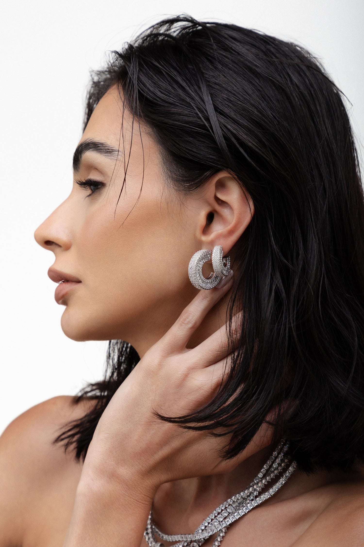 Gold plated earrings